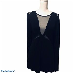 Womens RED By BKE Black Long Sleeve Shirt